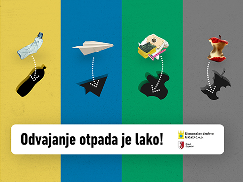Ilustrativni plakat akcije odvajanja otpada